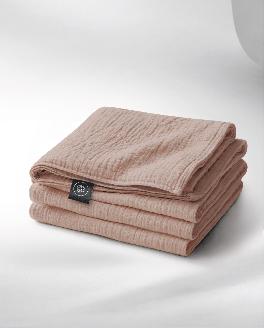 Decke aus Musselin - Blush