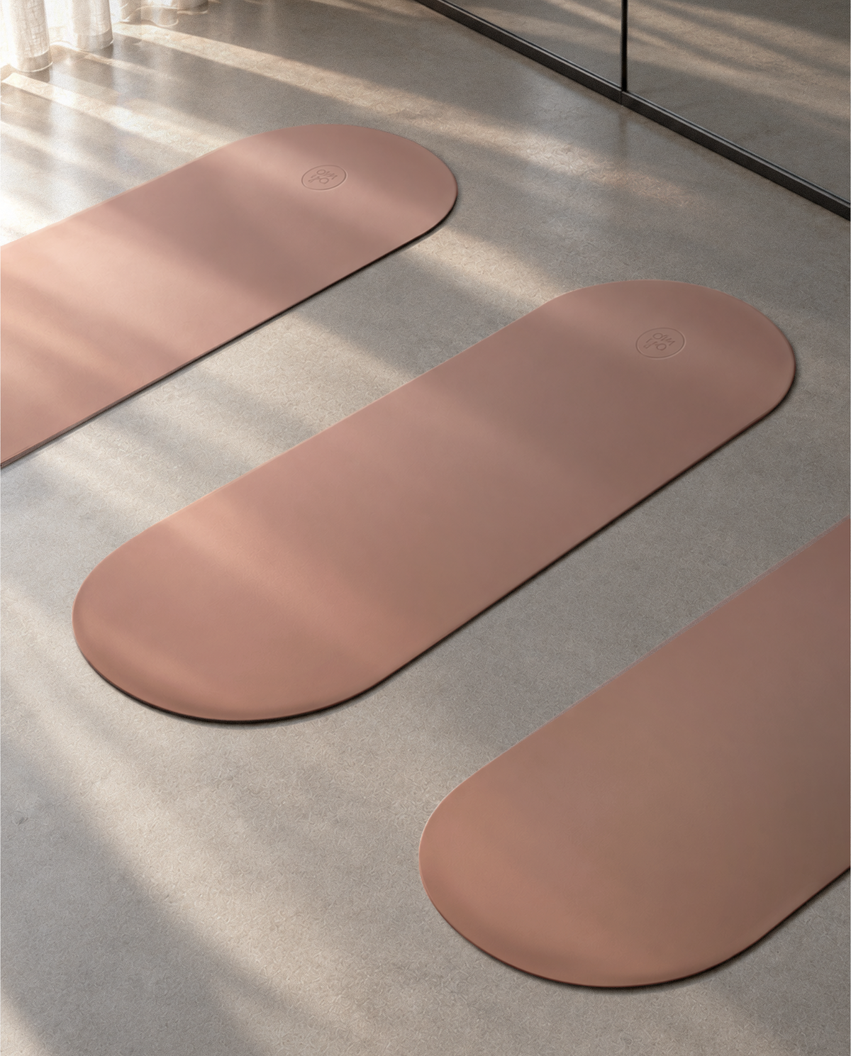 Tapis de yoga Oval Advanced Grip - Blush