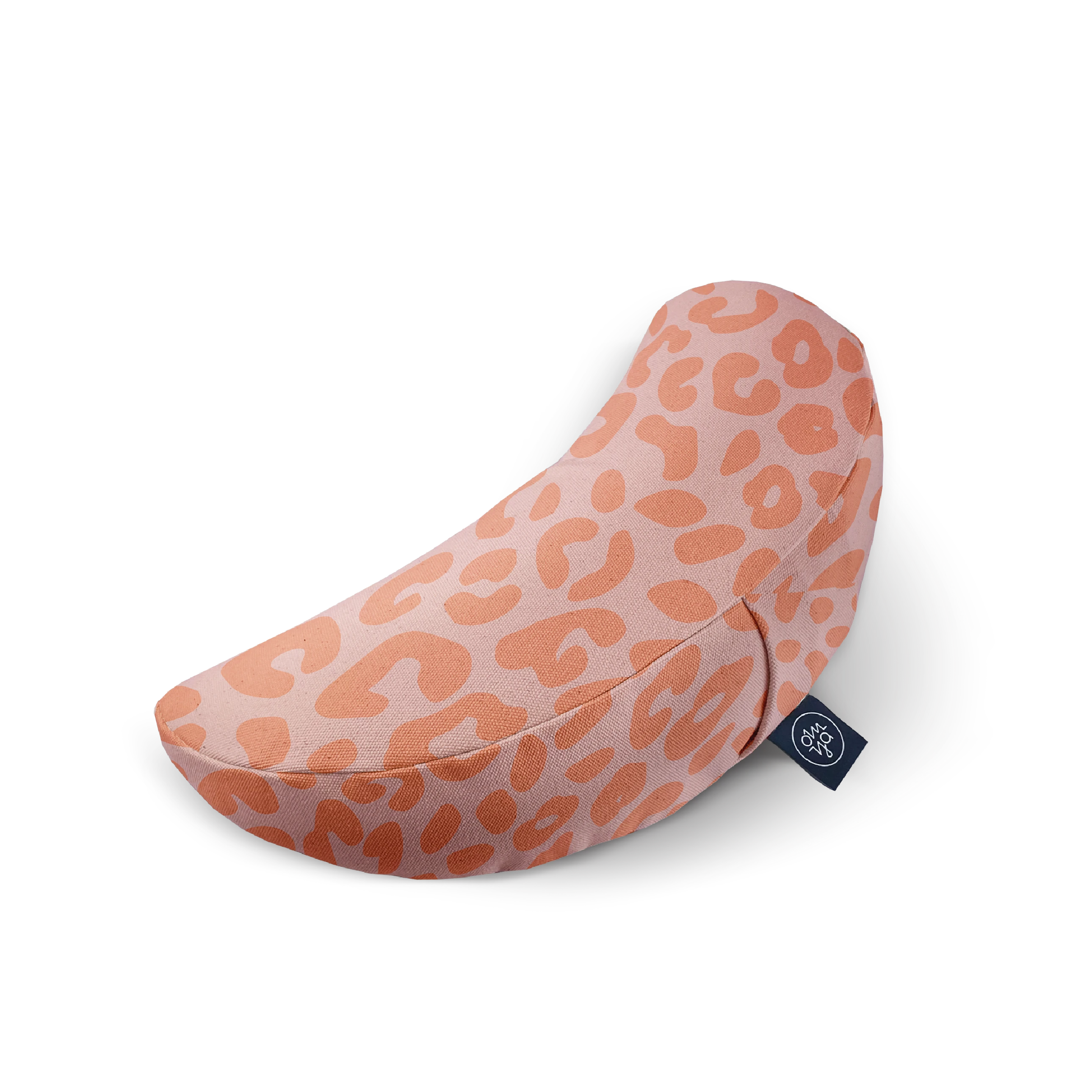 Coussin Demi Lune Design Yoga - Blush Leo