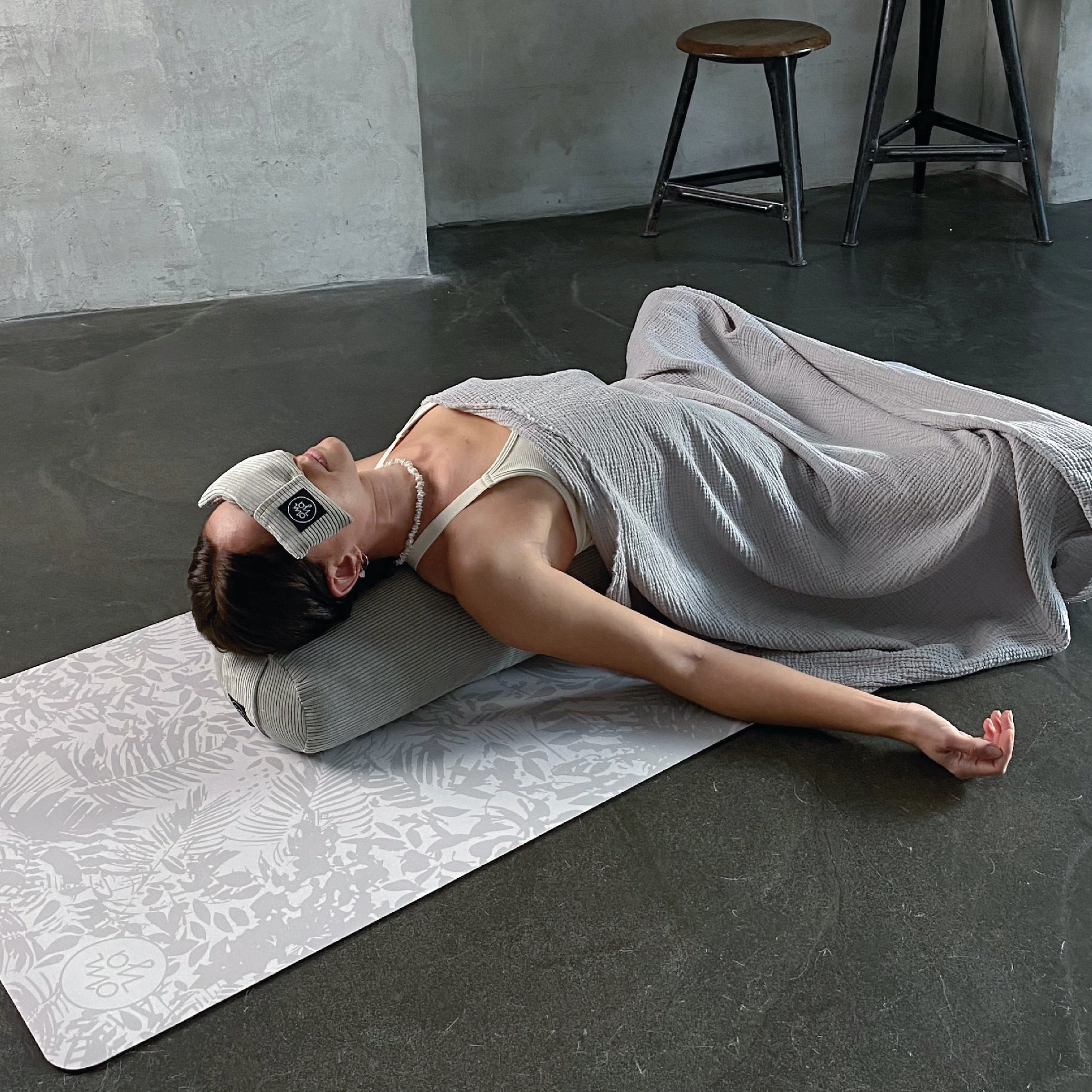 Advanced Grip Yoga Mat - Light Botanic