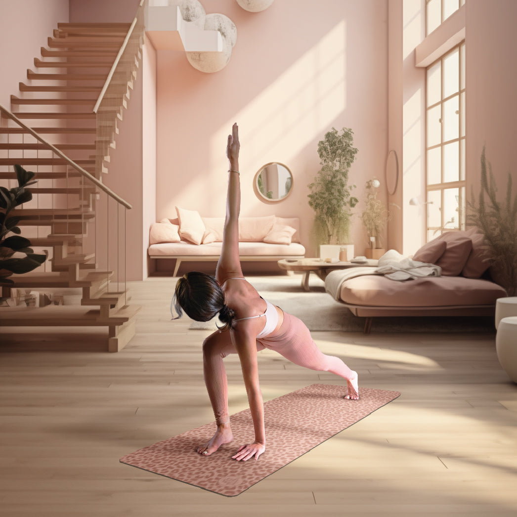 Advanced Grip Yoga Mat - Rosé Wild Cat